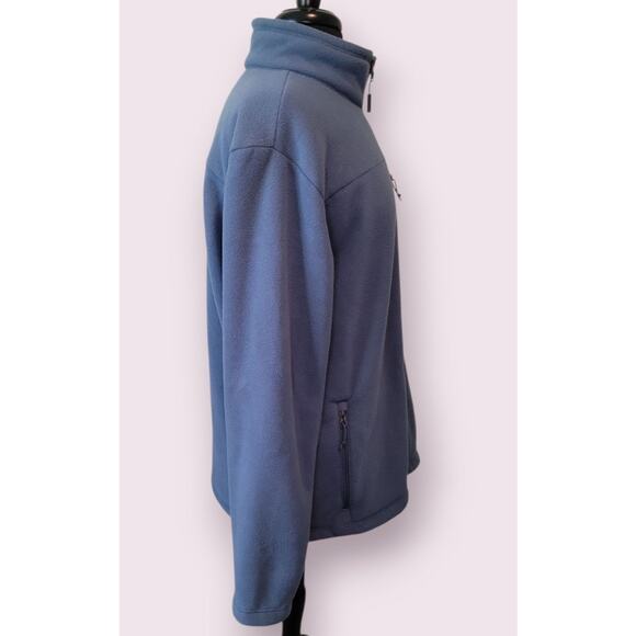 The North Face Men’s Blue Fleece Jacket – Size L – Full Zip Mock Neck – Outdoor - Picture 3 of 6